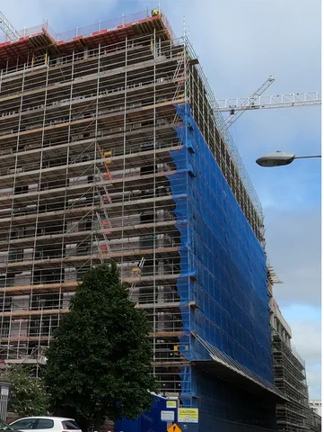 Hoists, Mast Climbers and Scaffolding on Dublin 8 Development